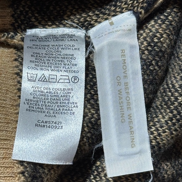 LOFT Knit Sweater Dress medium Leopard Print crew Neck Y2K Fall Autumn NWOT - Picture 12 of 13